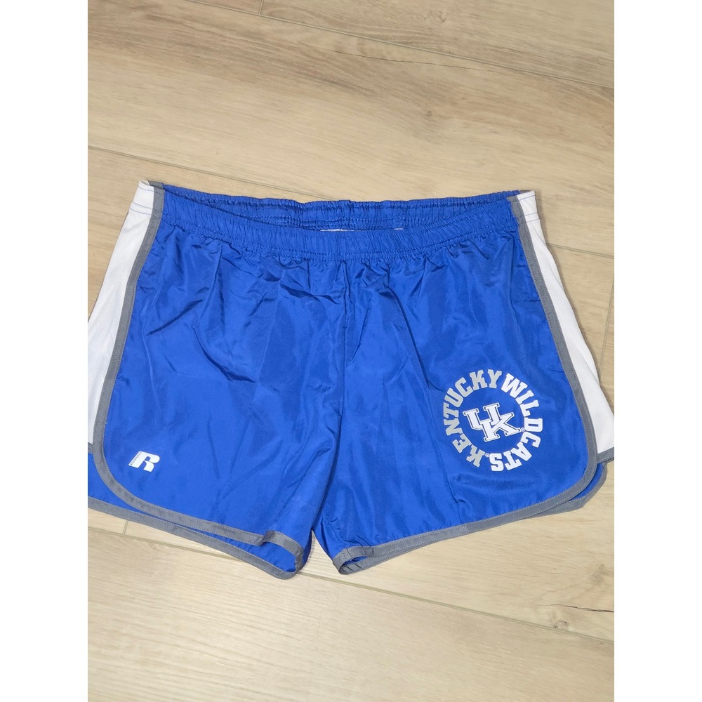 Russell Athletic Kentucky Wildcats Shorts Blue Running Gym Women Medium 8-10
